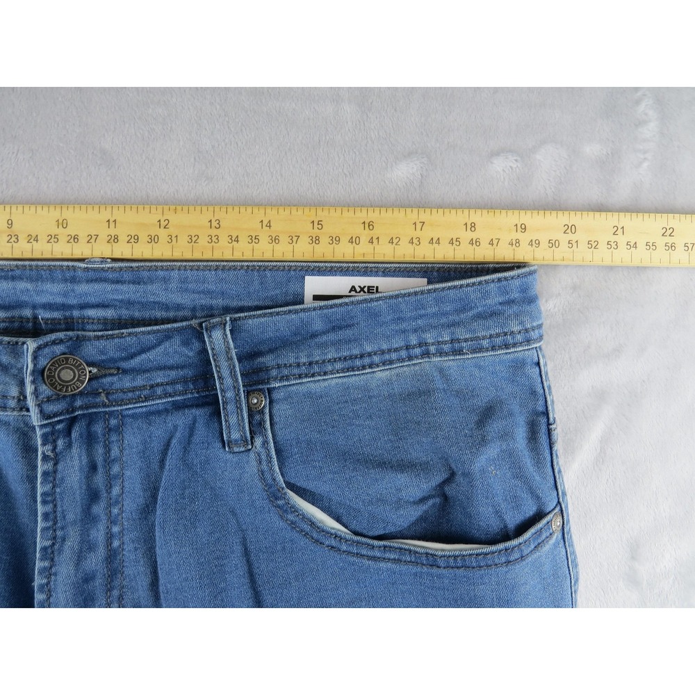 Buffalo‎ David Bitton Axel Jeans Mens 38x30 Blue Slim Stretch Denim Straight Leg - Picture 4 of 9
